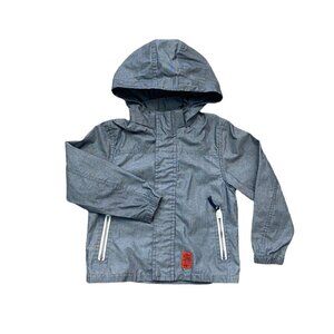 NWOT L.O.G.G Gray H&M Boys Full Zip Hooded Jacket Size 6-7 Years